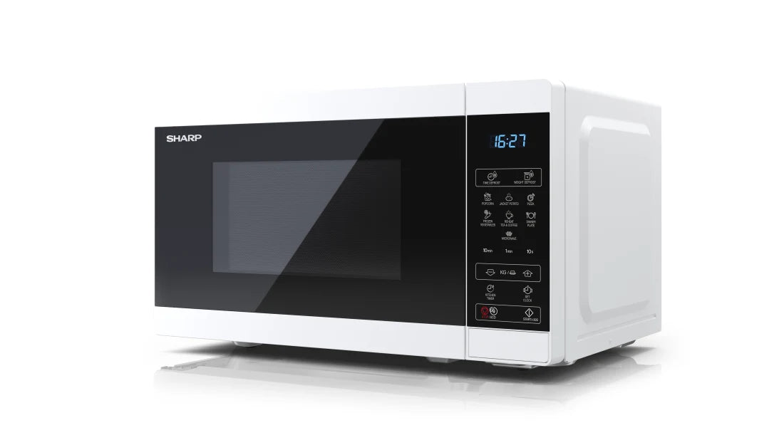 Sharp YC-MS02E-W micro-onde Noir, Blanc Micro-onde simple Comptoir 20 L 800 W
