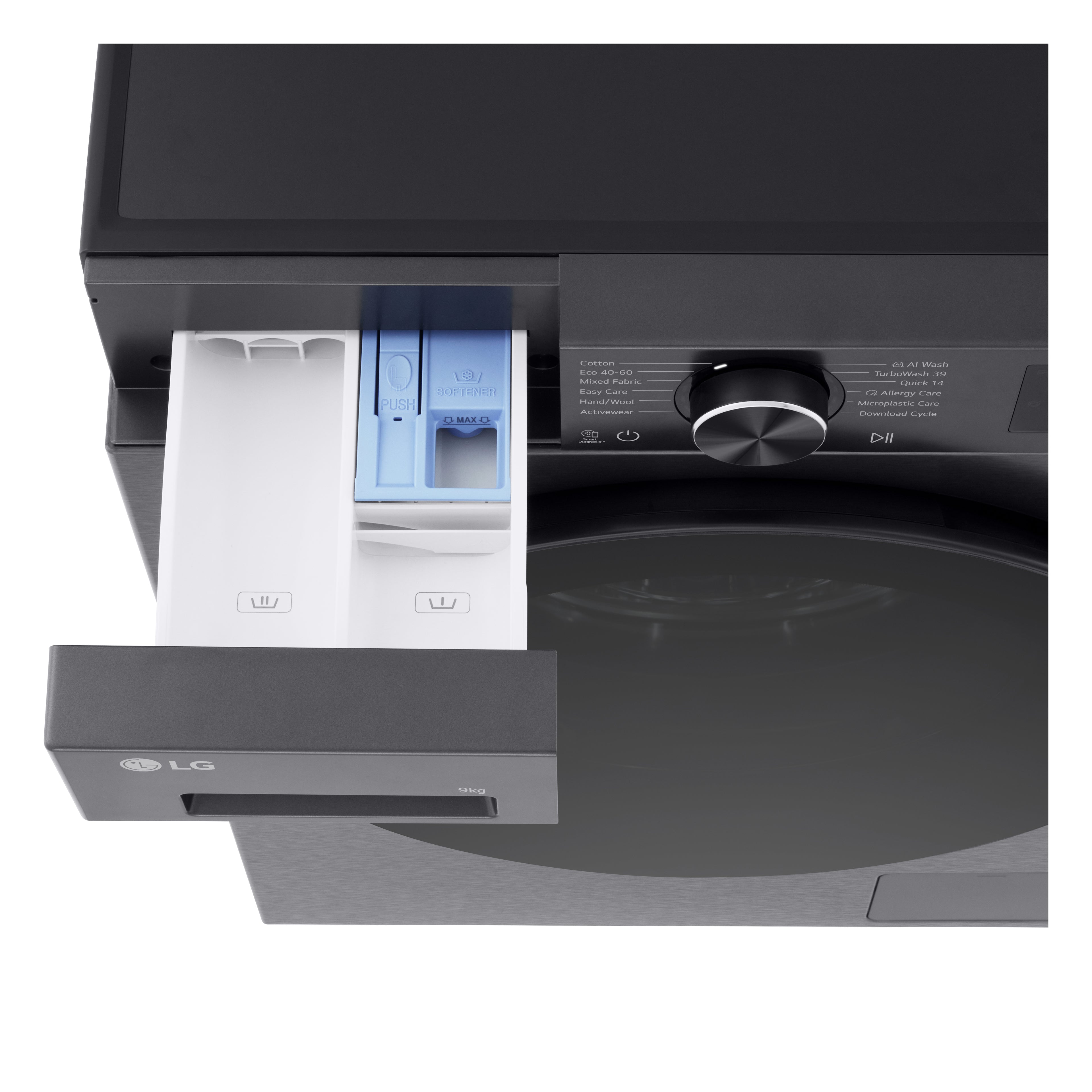 LG F2X50S9TBB machine à laver Charge avant 9 kg 1170 tr/min Noir