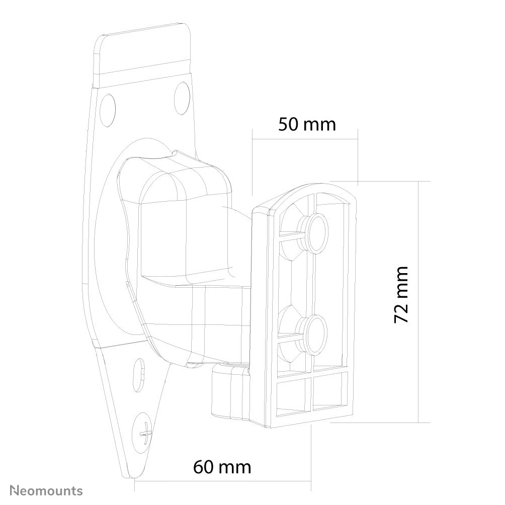 Neomounts NM-WS300BLACK Support Mural Orientable pour Enceinte Play3