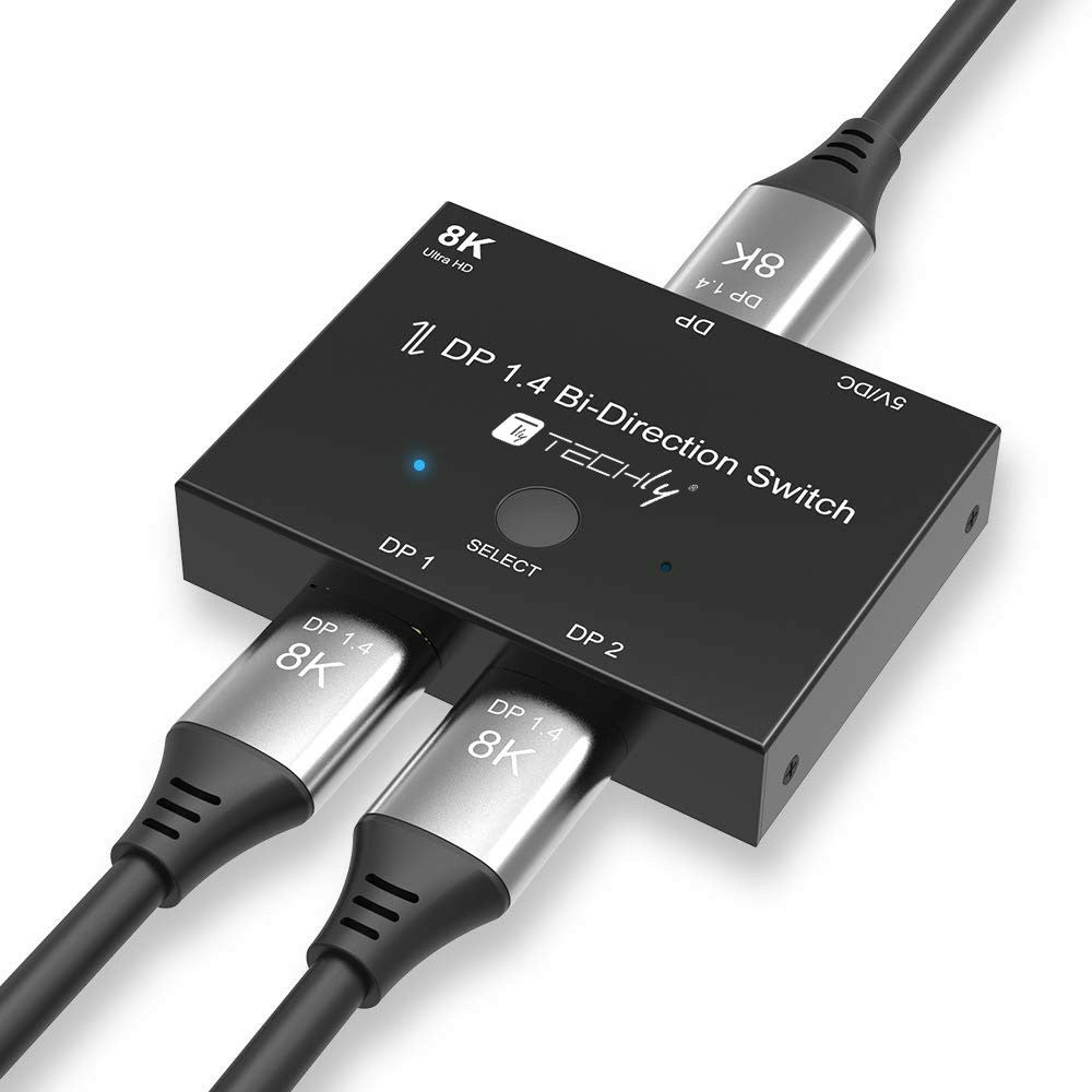 Commutateur Vidéo DisplayPort IDATA-DP-2DP-8KT 8K Ultra HD