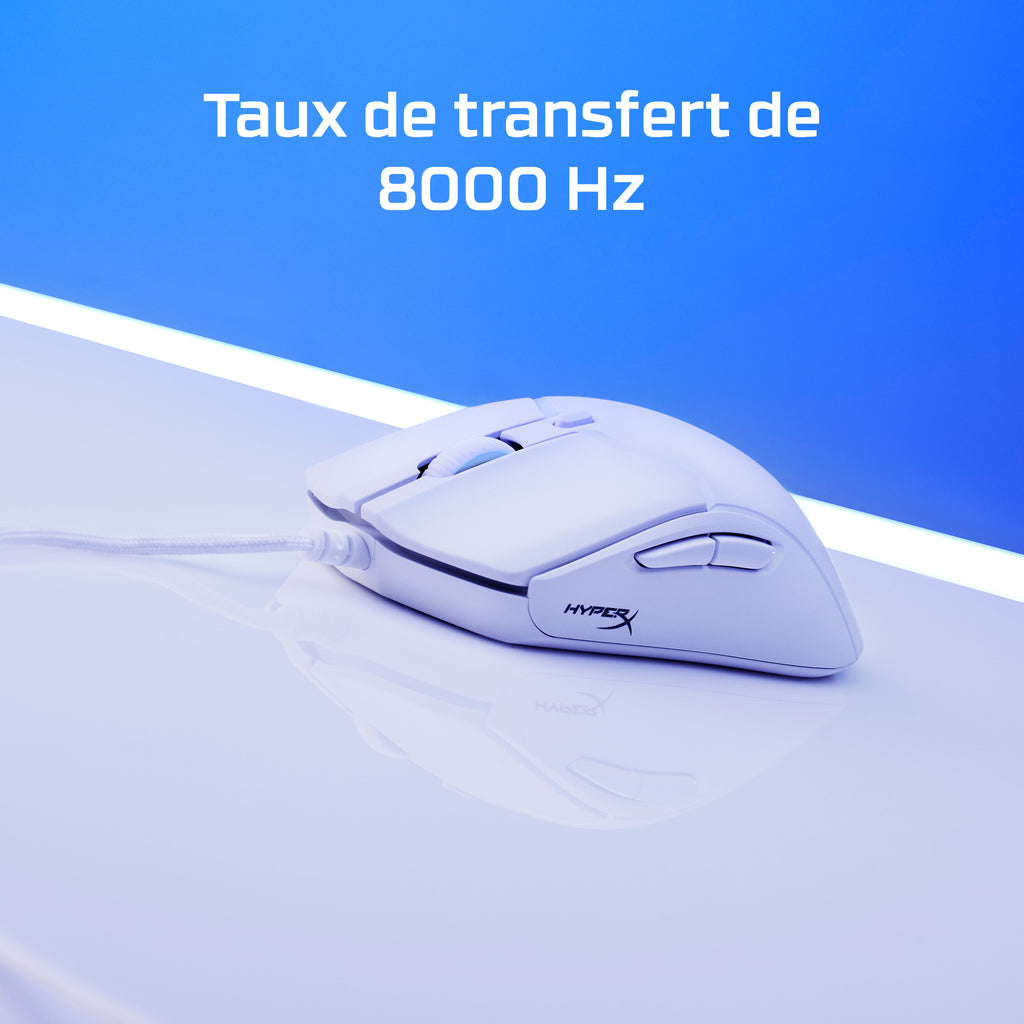 HyperX Pulsefire Haste 2 - Souris gaming (blanc)