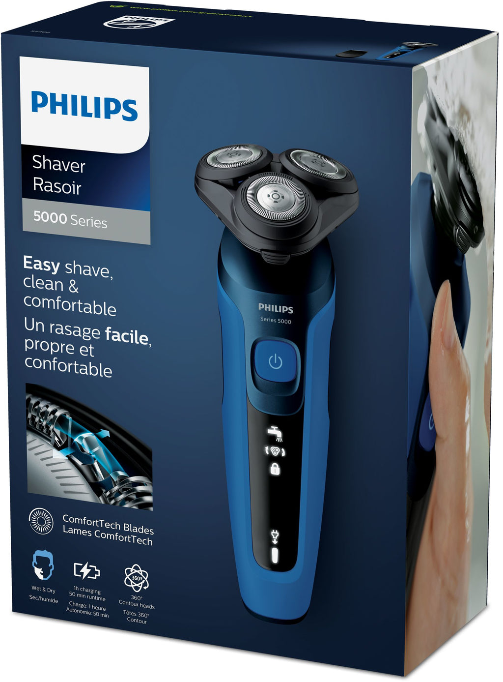 Philips SHAVER Series 5000 S5466/17 Rasoir électrique 100 % étanche