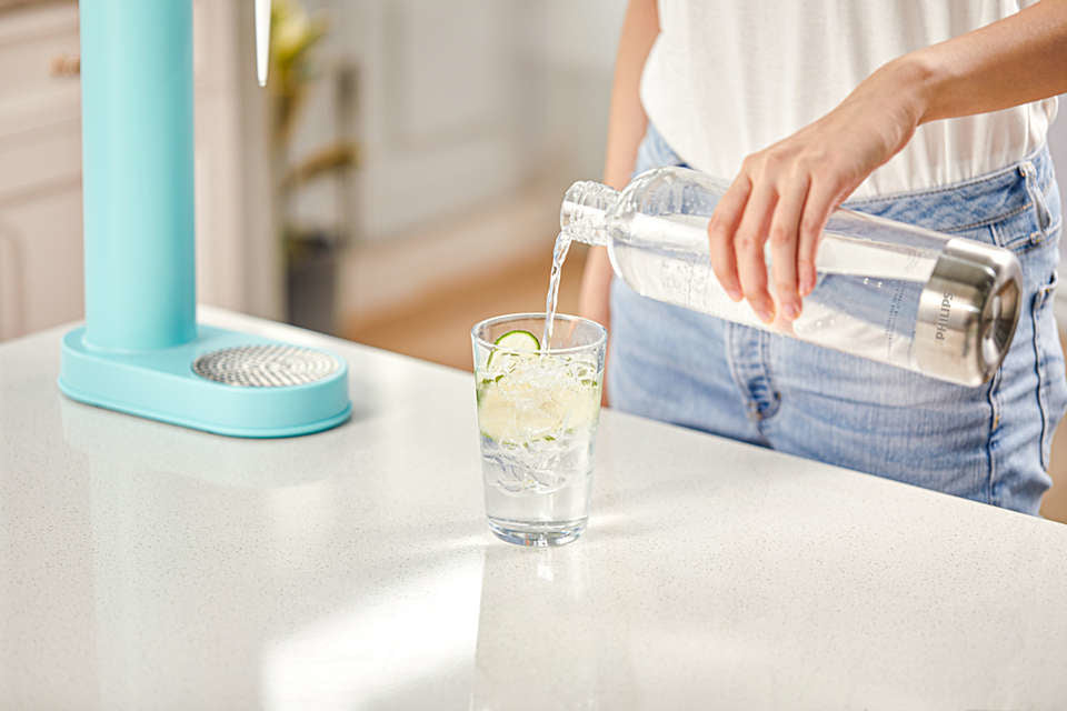 Philips ADD912/10 gourde Utilisation quotidienne 1000 ml Polyéthylène téréphthalate (PET), Acier inoxydable Acier inoxydable, Transparent