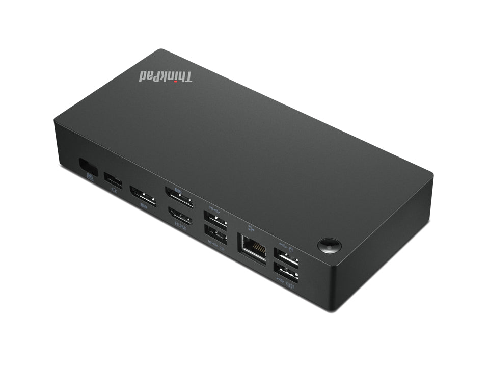 Lenovo 40AY0090UK station d'accueil Avec fil USB 3.2 Gen 1 (3.1 Gen 1) Type-C Noir