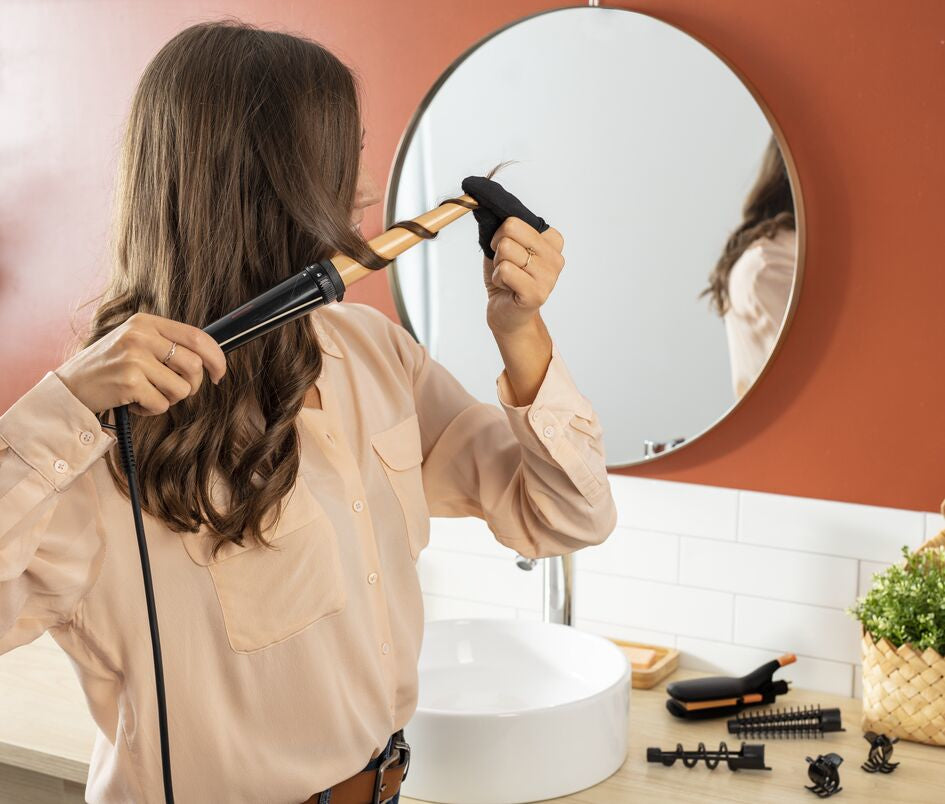 Rowenta Infinite Looks CF4231 Multistyler À chaleur Noir, Bronze 1,8 m