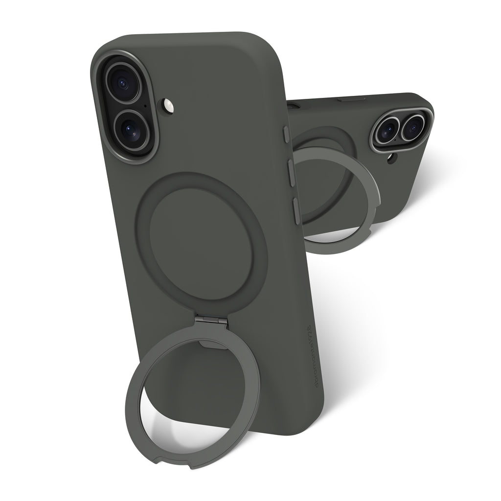 Coque de Protection Roskilde MS Kick ICON pour iPhone 17, Housse avec Support de Bureau, Vert