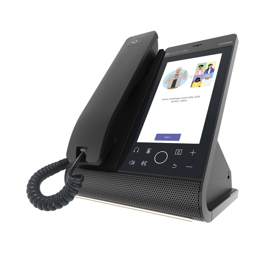 AudioCodes C470HD téléphone fixe Noir TFT