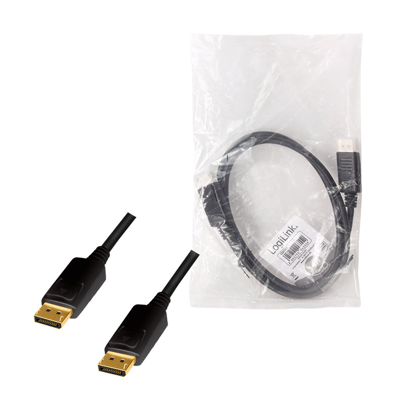 LogiLink CD0100 câble DisplayPort 1 m Noir