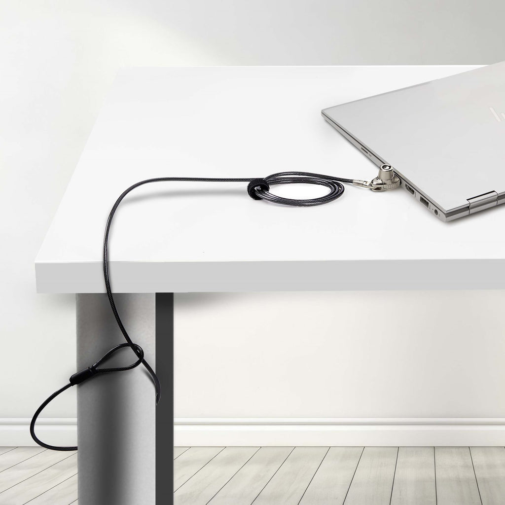 StarTech.com Antivol pour Ordinateur Portable Noble Wedge, Câble en Acier 1,5m, Serrure à Clé