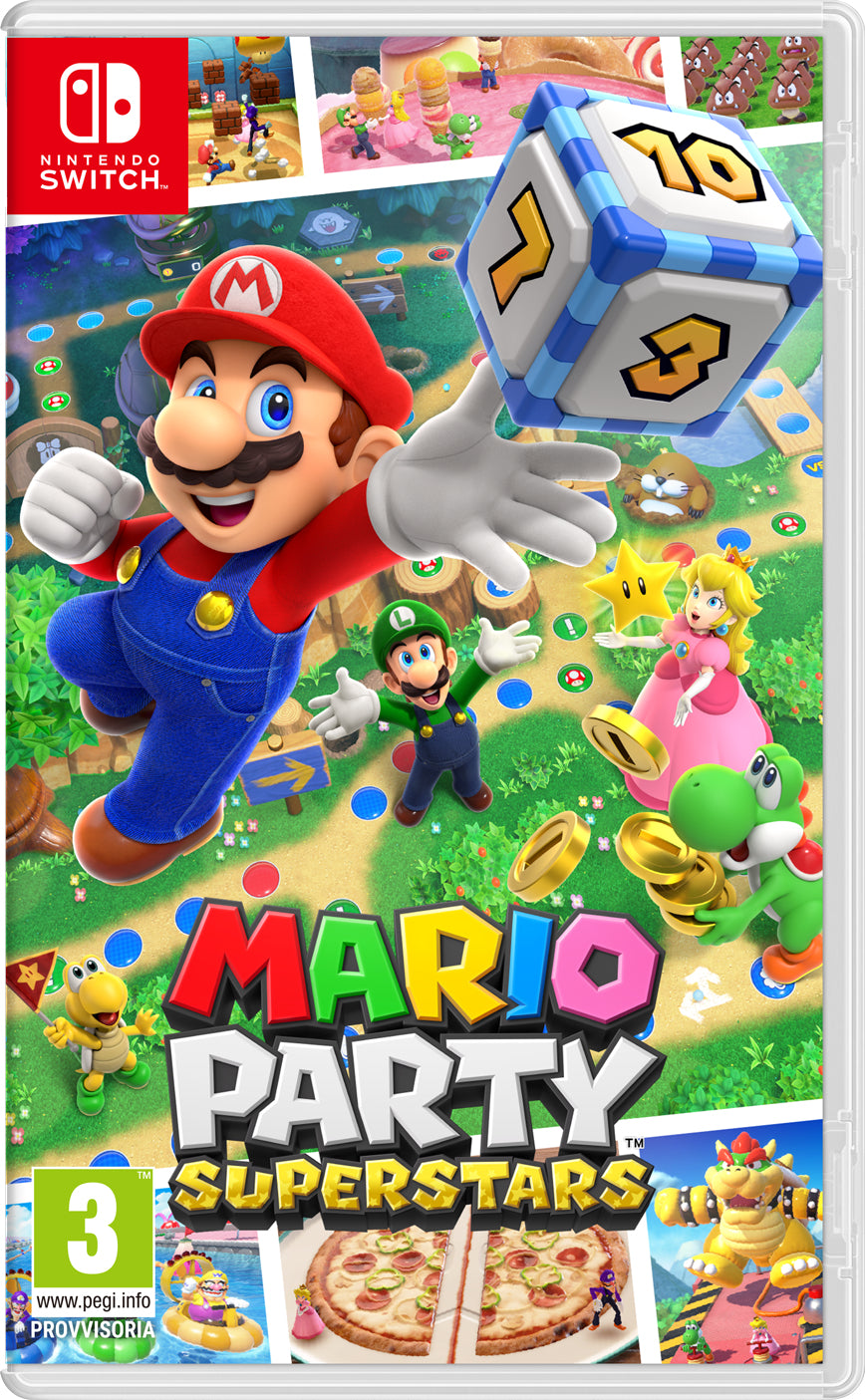 Nintendo Mario Party Superstars Standard Chinois simplifié, Chinois traditionnel, Allemand, Néerlandais, Anglais, Espagnol, Français, Italien, Japonais, Coréen, Russe Nintendo Switch