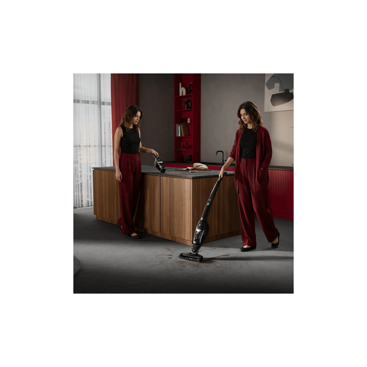 AEG CX7-3-45EB Aspirateur-balai 2 en 1 Batterie Sec HEPA Sans sac Noir