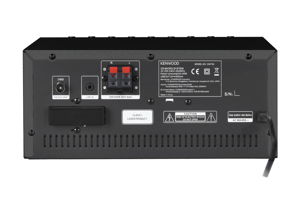 Kenwood M-9000S Système mini audio domestique 50 W Noir