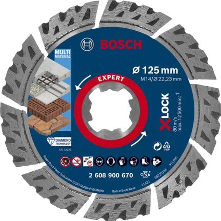Bosch Bosch EXPERT MULTIMATERIAL X-LOCK Disque de coupe
