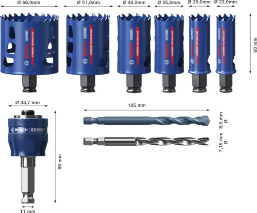 Bosch Bosch 2 608 900 446 scie de forage Perceuse 6 pièce(s)