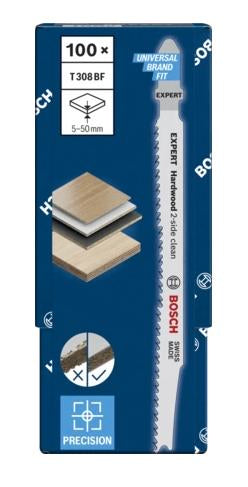 Bosch Bosch 2 608 900 546 Lame de scie sauteuse, à chantourner et sabre Lames de scie sauteuse Bimétal 100 pièce(s)