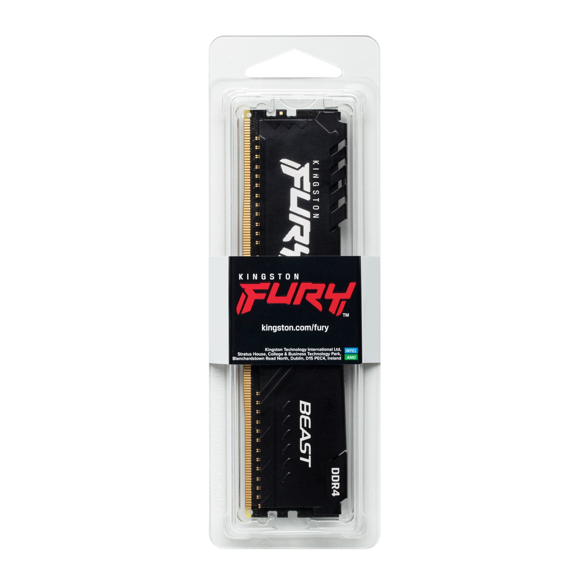 Kingston Technology FURY Beast 16Go 3200MT/s DDR4 CL16 DIMM 1Gx8 Black