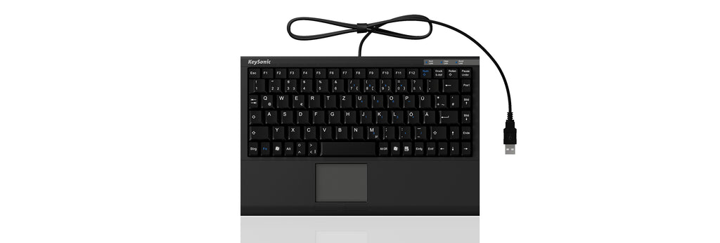 KeySonic ACK-540U+ (DE) clavier Bureau USB QWERTZ Allemand Noir