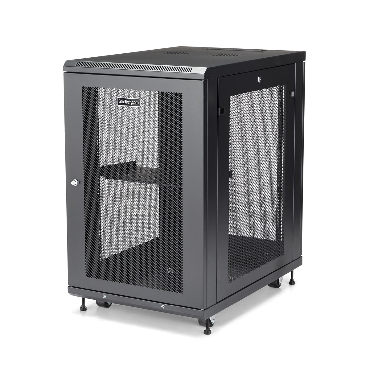 StarTech.com Armoire Rack Serveur 18U 19" Verrouillable avec Roulettes et Rails Ajustables