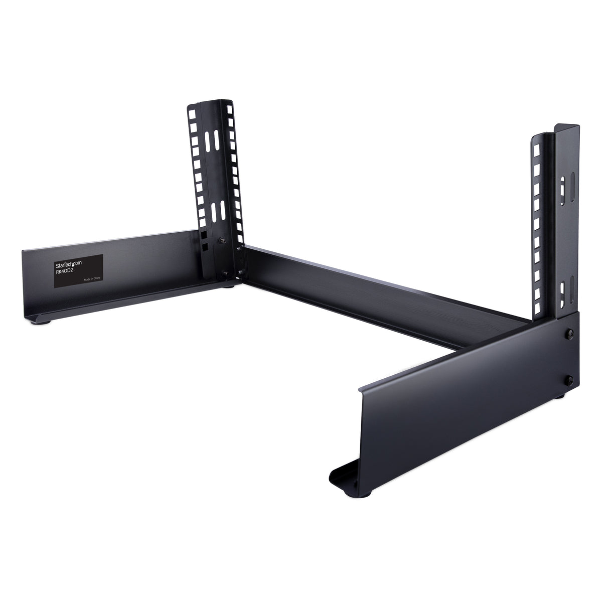 StarTech.com Rack 4U 19" à Cadre Ouvert - Rack Réseau Autoportant à 2 Montants pour Panneaux de Brassage/Données/Matériel Audiovisuel/IT/Communication/Studio/Bureau, Capacité de 42kg, avec Écrous et Vis de Cage - vue 2