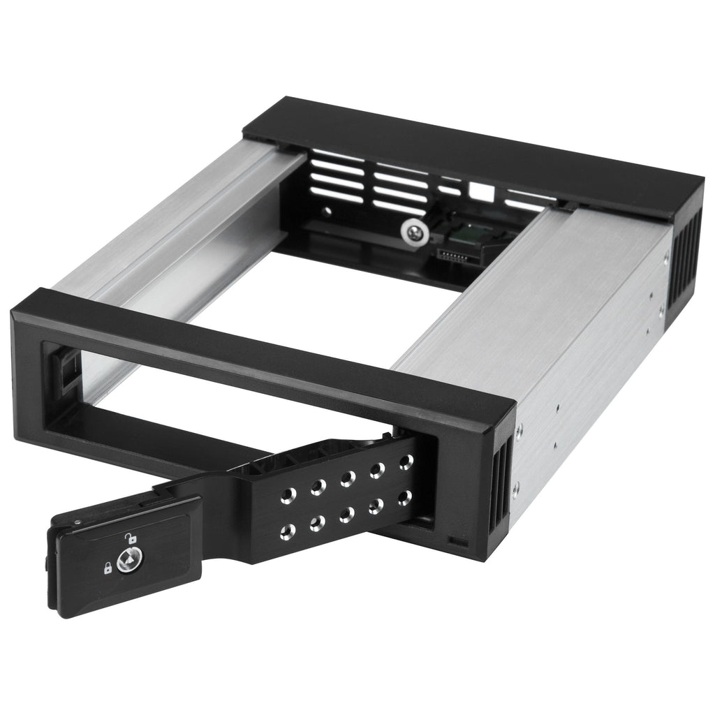 StarTech.com Rack Disque Dur 5,25" vers 3,5" SATA/SAS avec Échange à Chaud, Aluminium