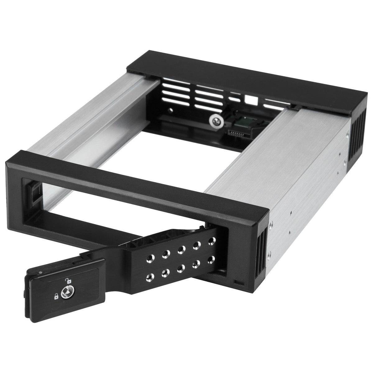 StarTech.com Rack Disque Dur 5,25" vers 3,5" SATA/SAS avec Échange à Chaud, Aluminium