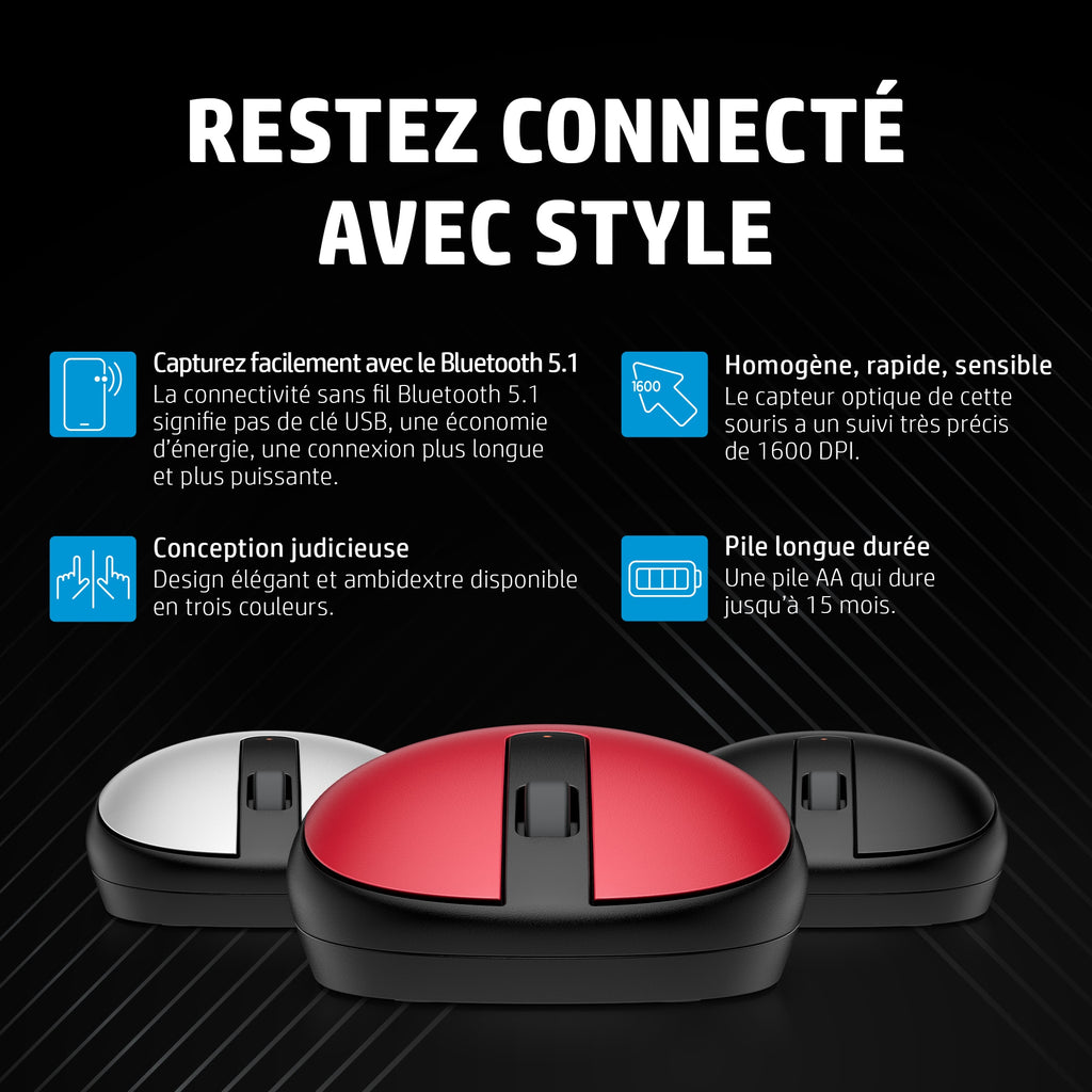 HP Souris Bluetooth noire 240