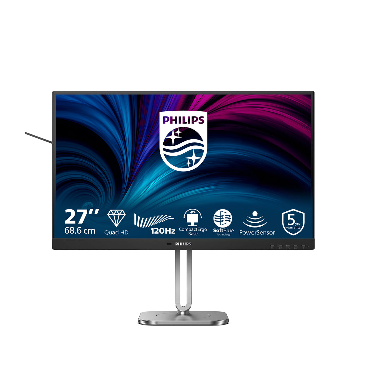 Philips 4000 series 27B2N4500/00 Moniteur PC 27" Quad HD 2560 x 1440 LCD Gris