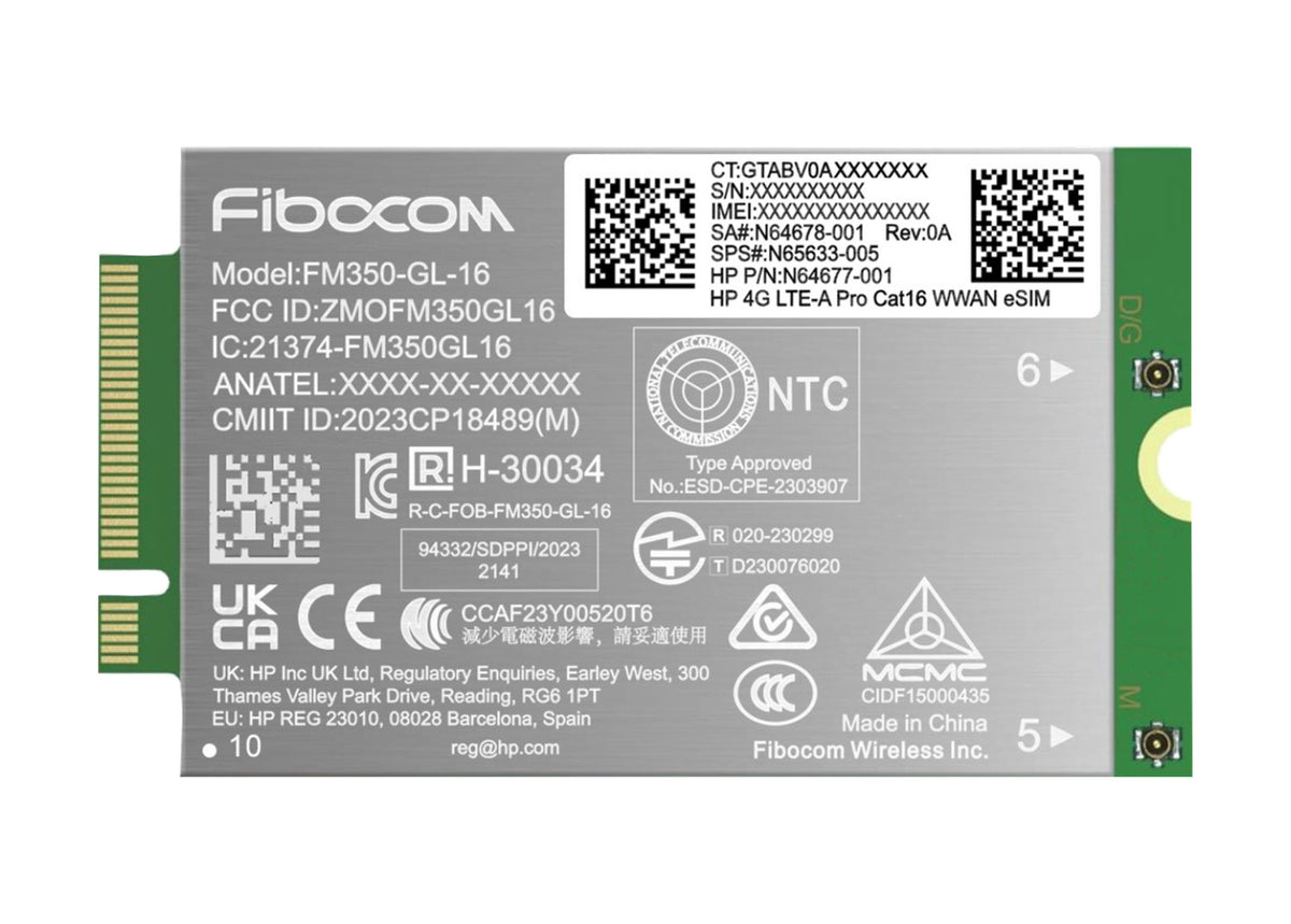 Module WWAN Interne 4G LTE-A Pro Cat16
