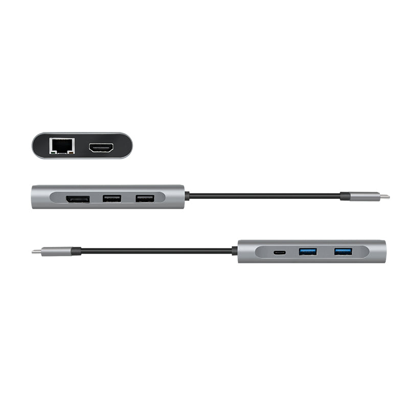 LogiLink UA0382 station d'accueil Avec fil USB 3.2 Gen 1 (3.1 Gen 1) Type-C Argent