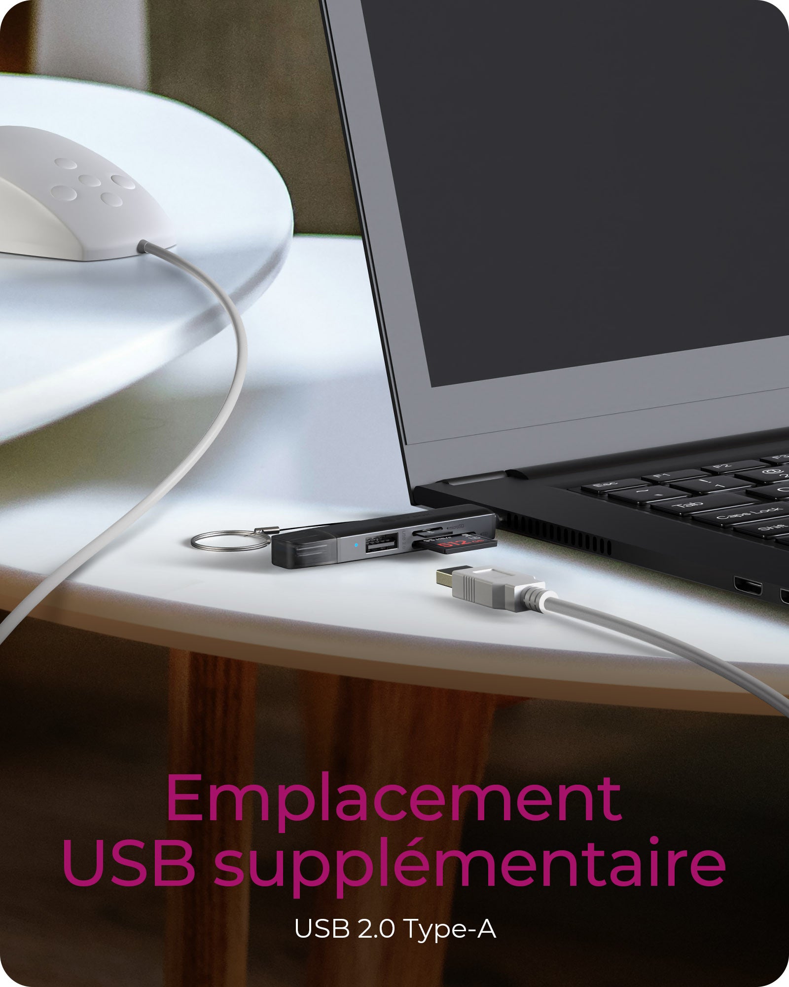 ICY BOX Lecteur de cartes 3 en 1 via l'interface USB Type-A & USB Type-C