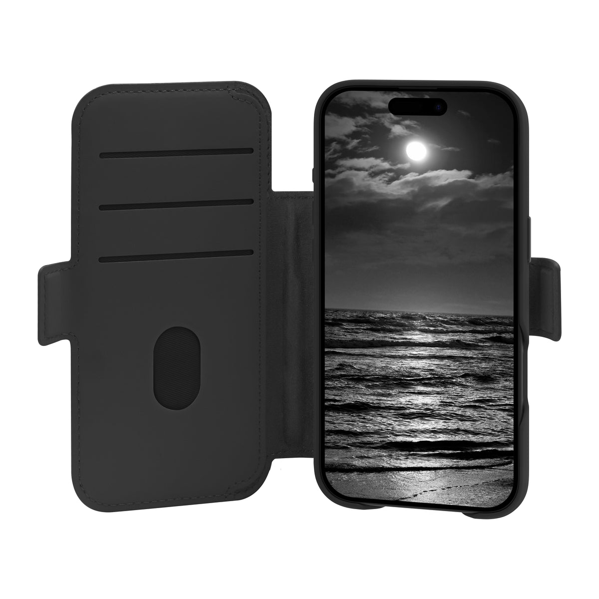 Coque de Protection Folio Lynge MS ICON pour iPhone 17 Air, Noir