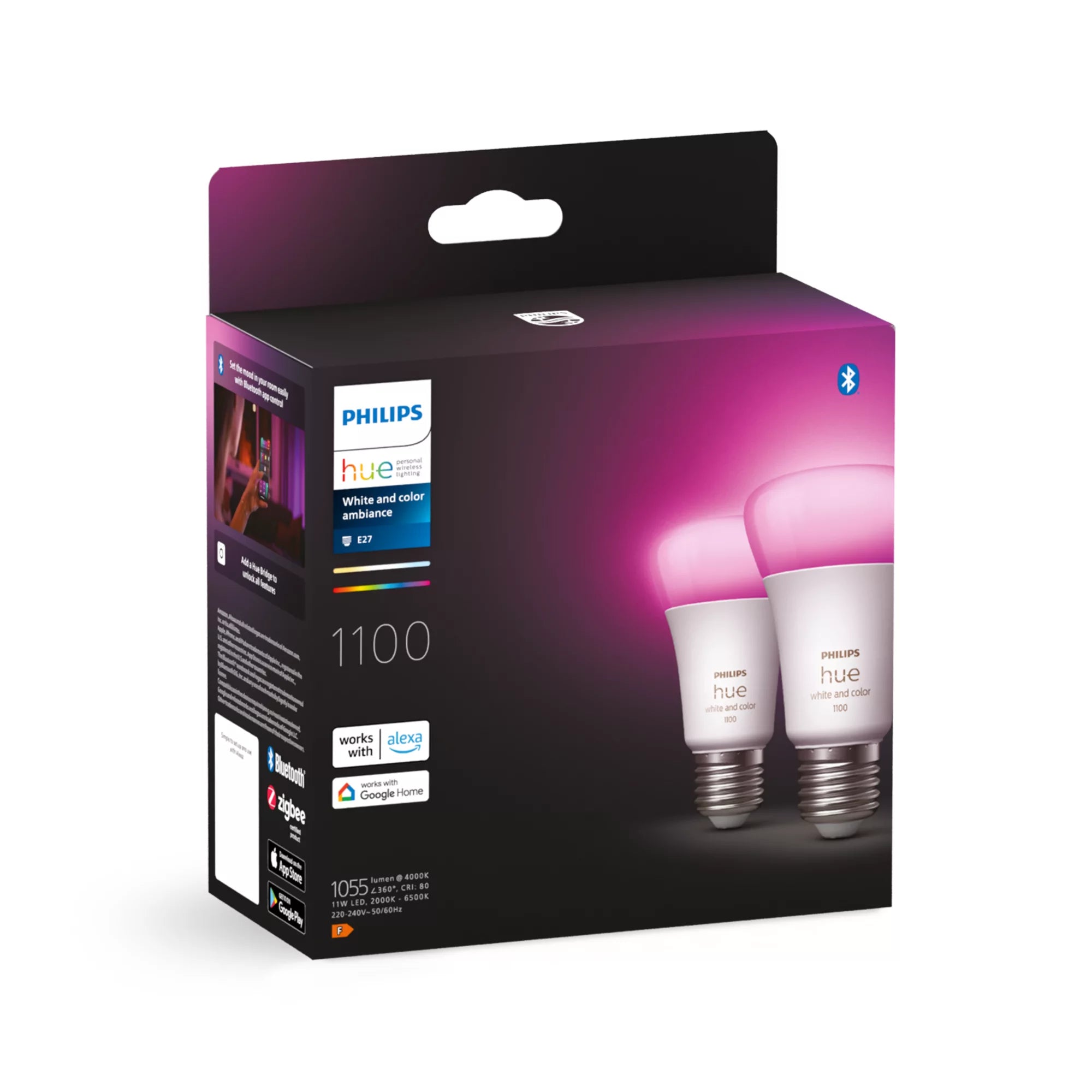 Philips by Signify Philips Hue White and Color ambiance 8719514291317A éclairage intelligent Ampoule intelligente Bluetooth/Zigbee 11 W