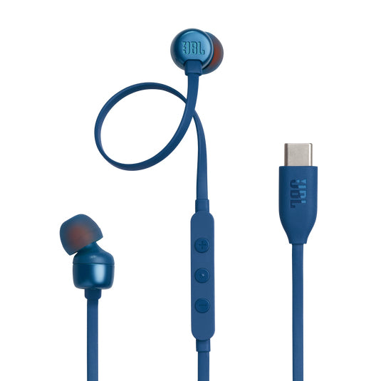 JBL Tune 310C Casque Avec fil Ecouteurs Appels/Musique USB Type-C Bleu