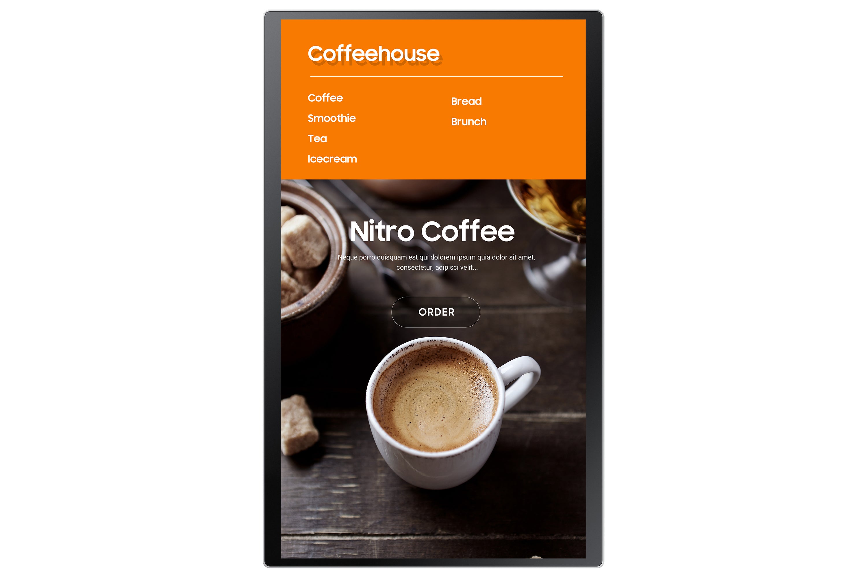 Samsung Samsung LH24KMATBGC En forme de kiosk 60,5 cm (23.8") Wifi 250 cd/m² Full HD Blanc Écran tactile 16/7