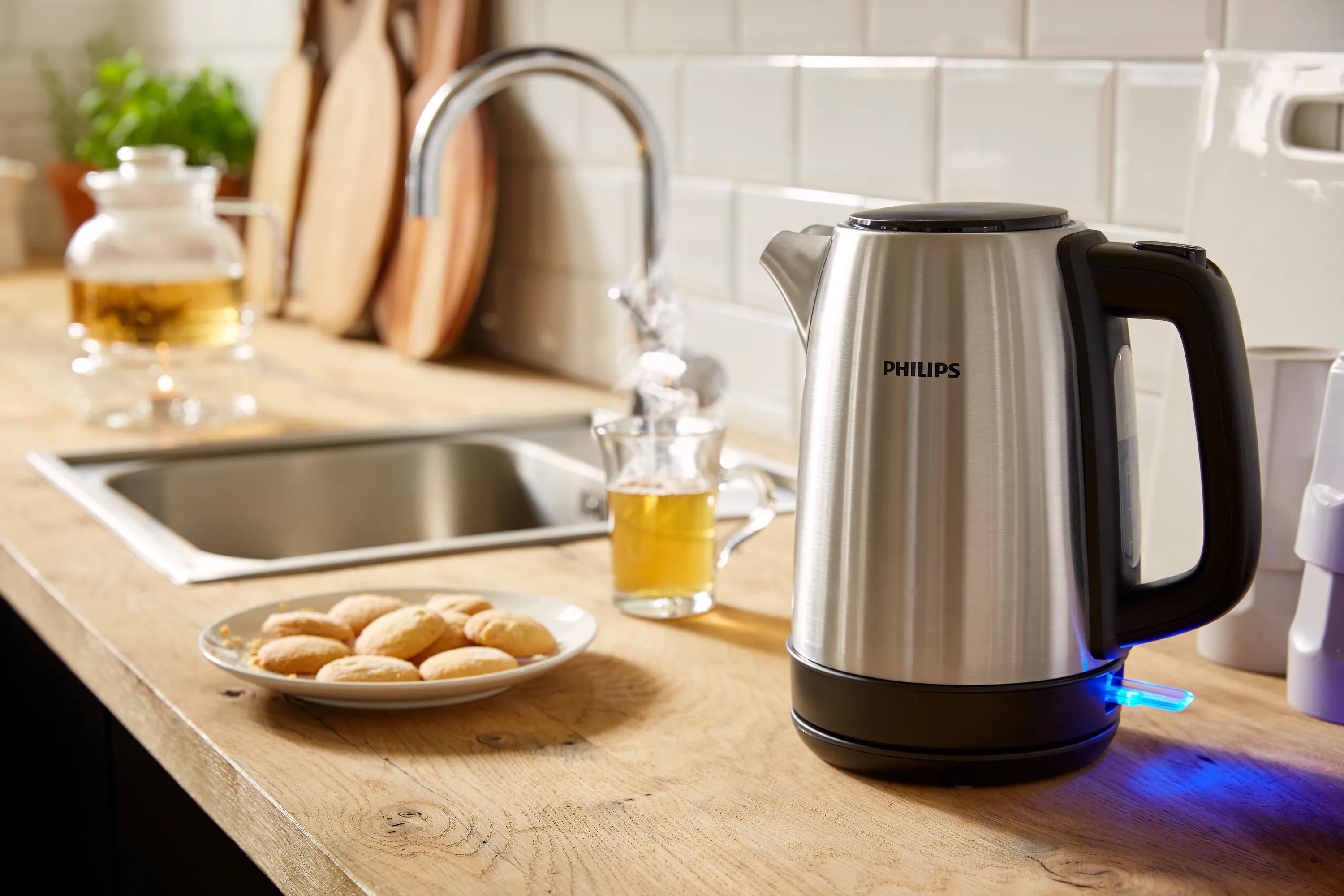 Philips Daily Collection HD9350/90 Bouilloire, couvercle à ressort, voyant lumineux