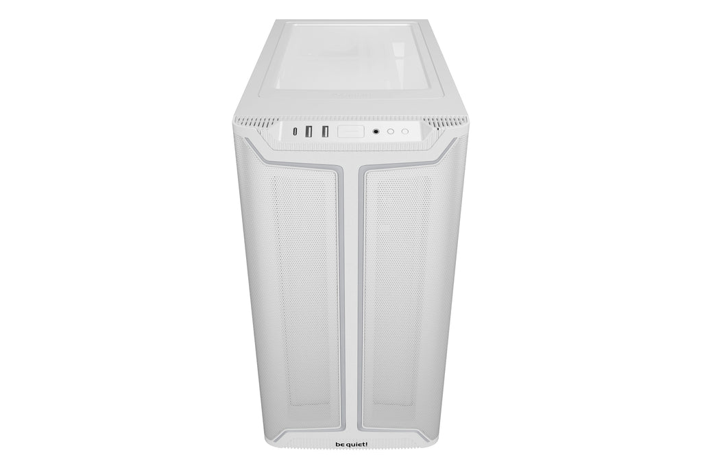 be quiet! Pure Base 501 Blanc | Boîtier PC vitré, Mini ATX / Micro ATX / ATX, 3 ventilateurs Pure Wings 3 140 mm PWM, bande ARGB