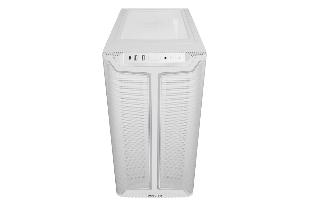 be quiet! Pure Base 501 Blanc | Boîtier PC vitré, Mini ATX / Micro ATX / ATX, 3 ventilateurs Pure Wings 3 140 mm PWM, bande ARGB