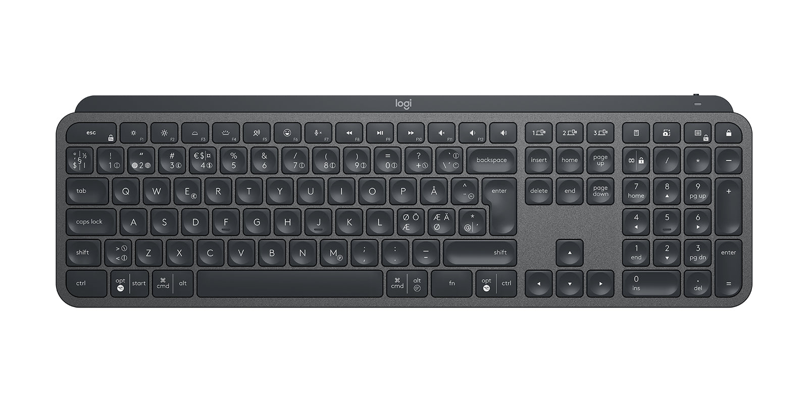 Logitech 920-010249 teclado Oficina Bluetooth Nórdico Grafito