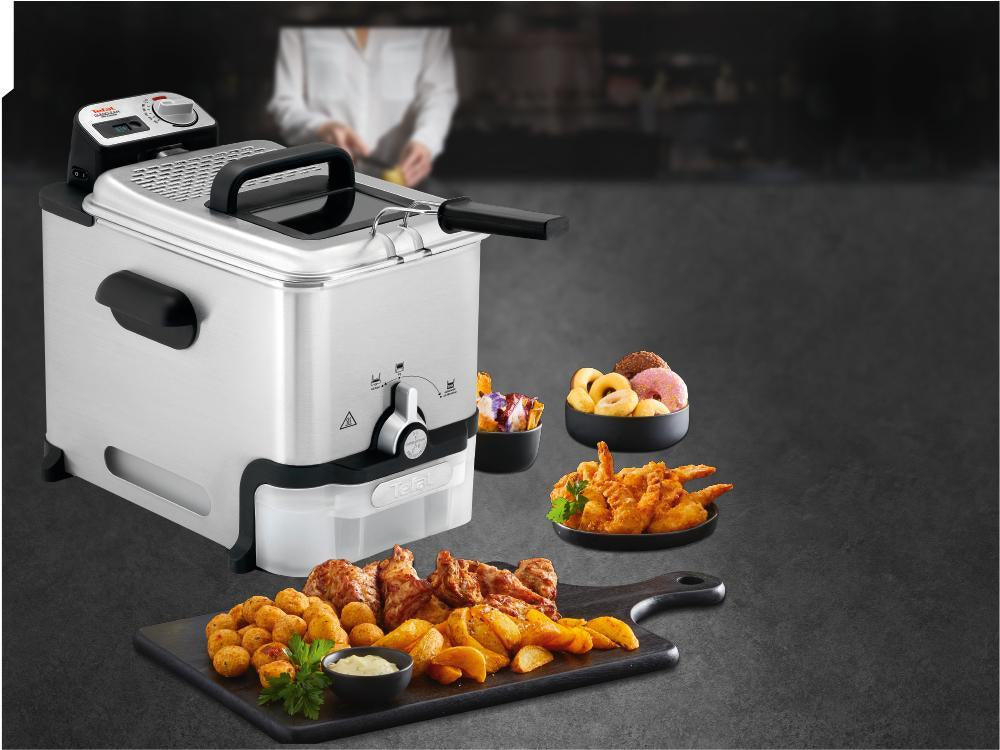 Tefal FR8041 Friteuse Unique 3,5 L 2300 W, Argent
