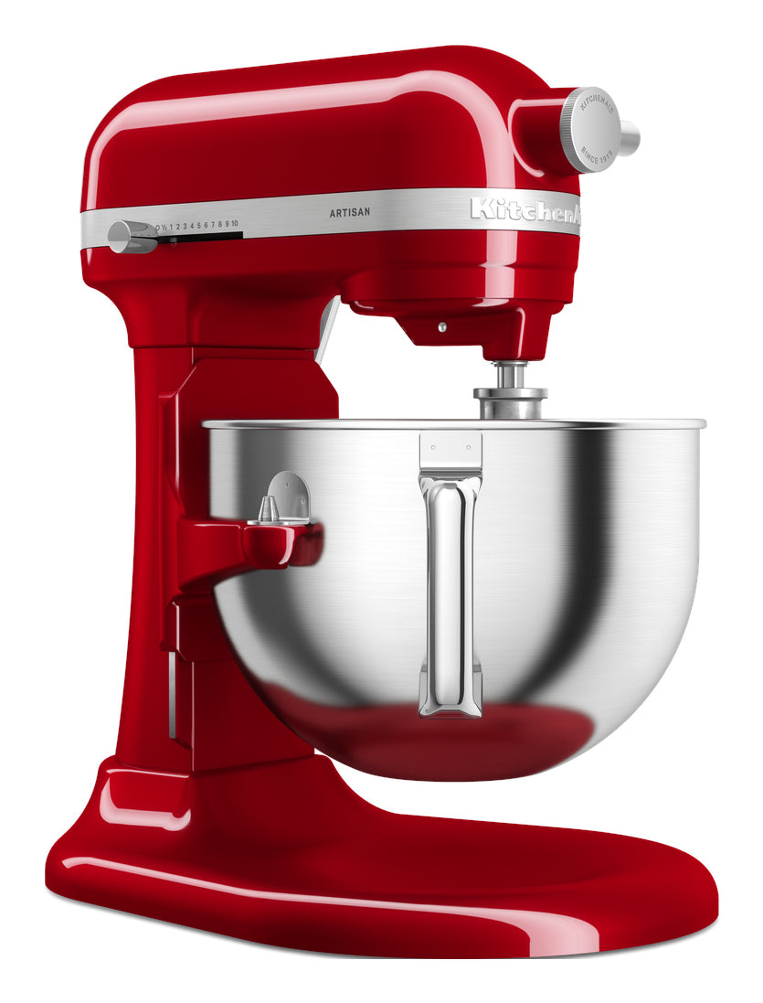KitchenAid 5KSM60SPXEER Robot mixer 375 W Gris, Rouge, Acier inoxydable