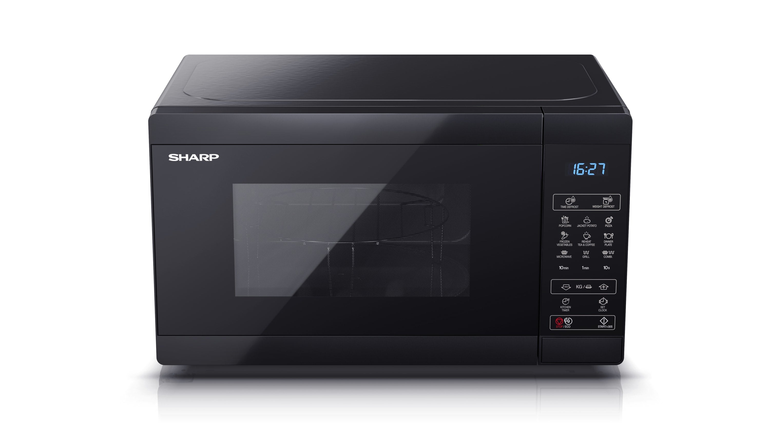 Sharp YC-MG02E-B micro-onde Noir Micro-ondes grill Comptoir 20 L 800 W
