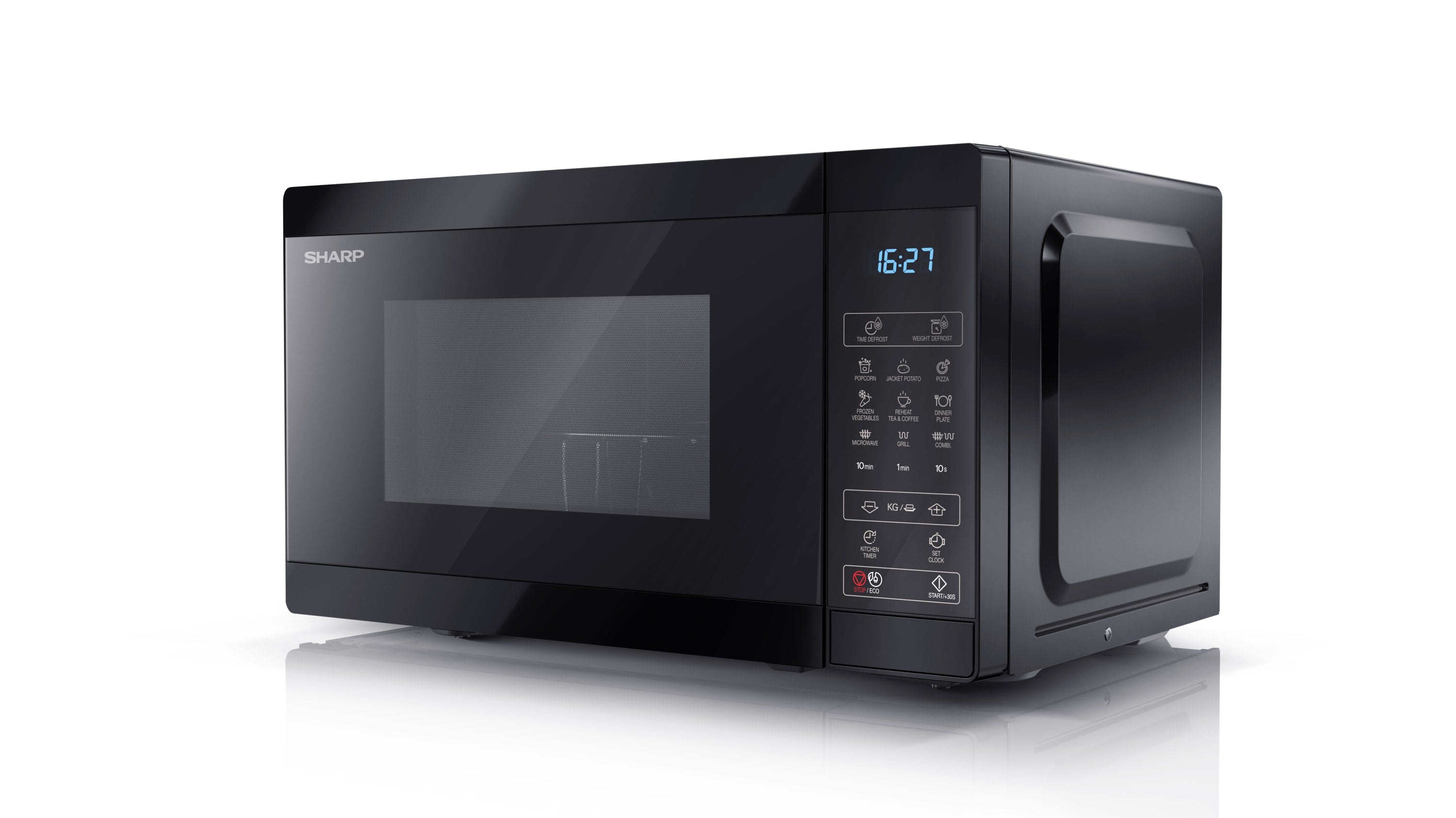Sharp YC-MG02E-B micro-onde Noir Micro-ondes grill Comptoir 20 L 800 W