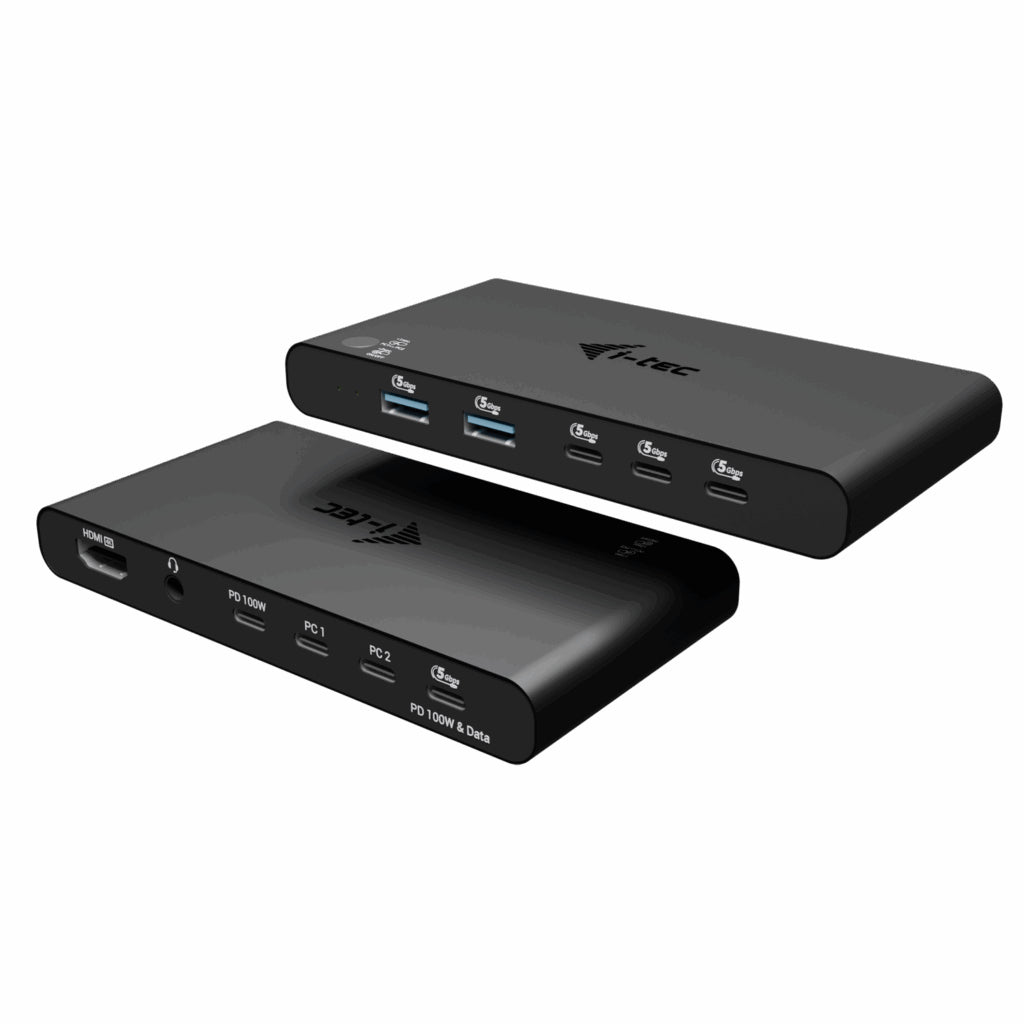 i-tec Station d'accueil KVM HDMI pour 2 hôtes, Power Delivery 2x 100W