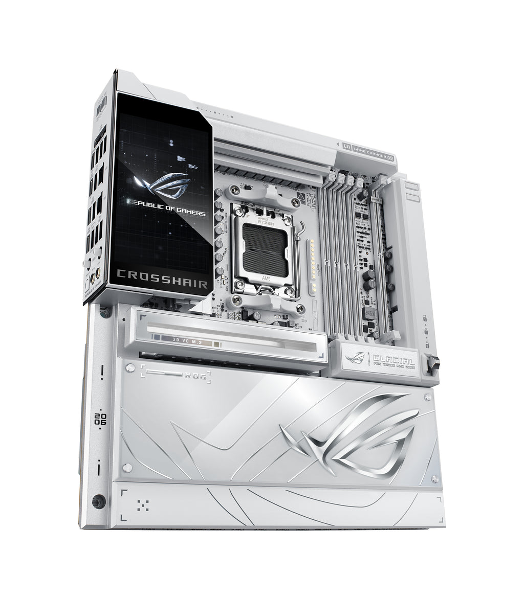 ASUS ROG CROSSHAIR X870E GLACIAL AMD X870E Emplacement AM5 ATX étendu
