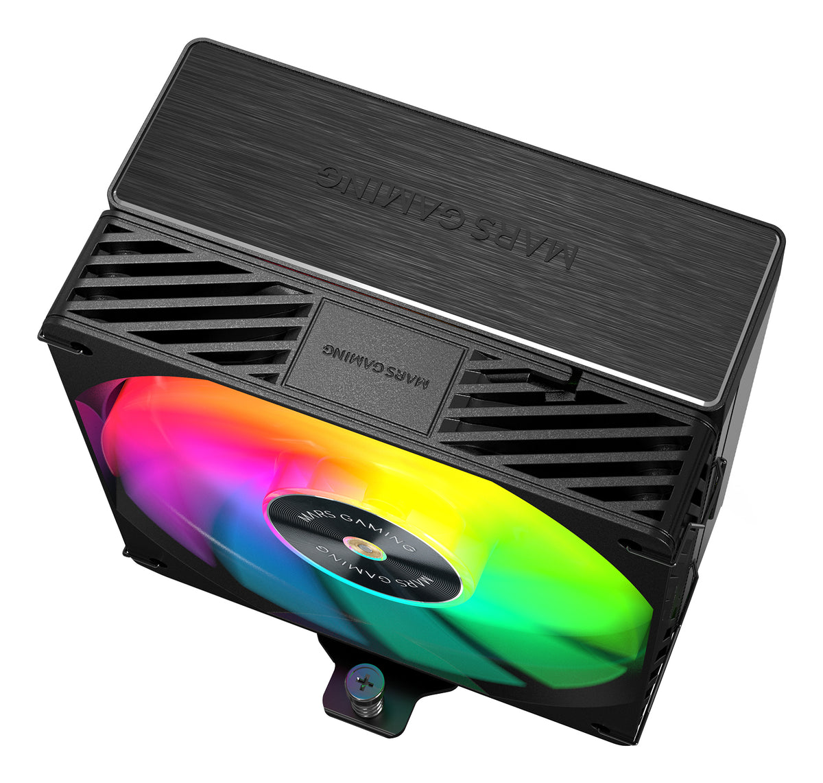Mars Gaming MCPUX5ARGB système de refroidissement d’ordinateur Processeur Refroidisseur d'air 12 cm Noir 1 pièce(s)