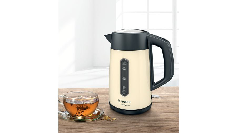 Bosch Bosch TWK4P437 bouilloire 1,7 L 2400 W Beige, Noir