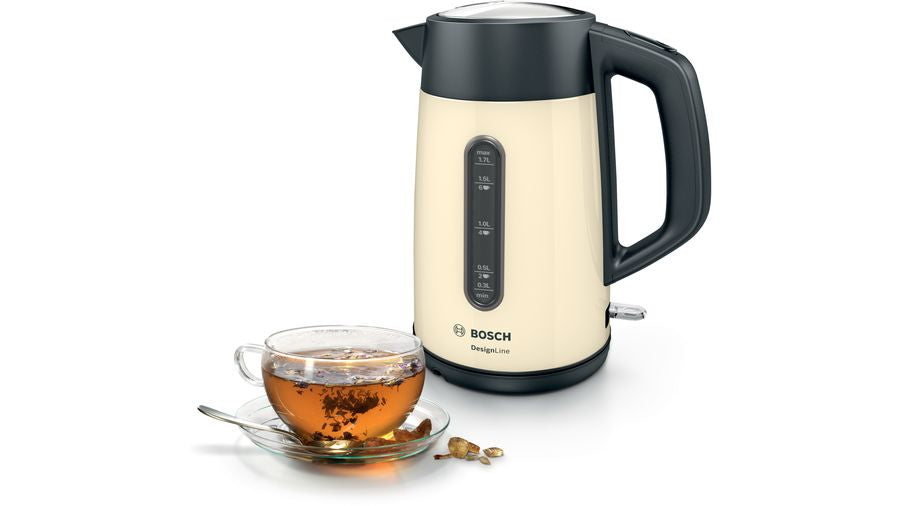 Bosch Bosch TWK4P437 bouilloire 1,7 L 2400 W Beige, Noir