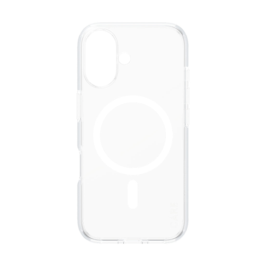 PanzerGlass CARE™ by ® Urban Combat Case Transparent w. White MagSafe iPhone 16 coque de protection pour téléphones portables Housse