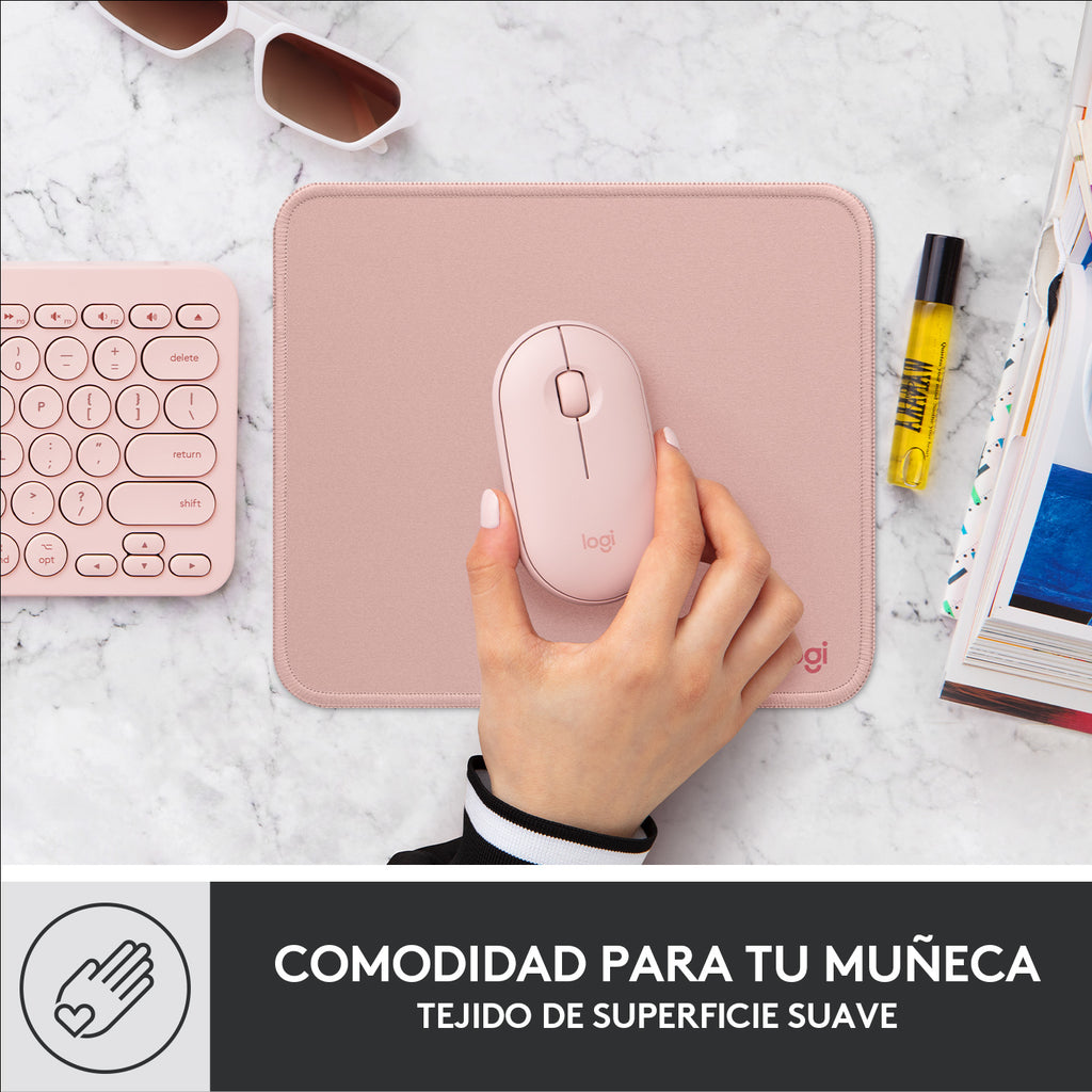 Logitech 956-000050 alfombrilla para ratón Rosa
