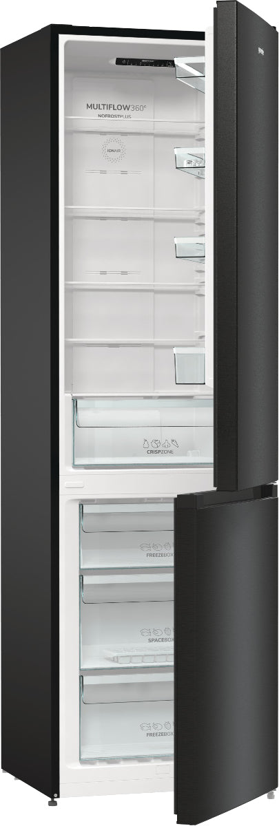 Gorenje NRK6202EBXL4 réfrigérateur-congélateur Pose libre 331 L Noir